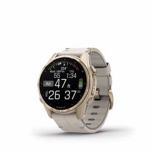 Garmin Fenix 8 3.3 cm (1.3") AMOLED 43 mm digitaalinen 416 x 416 pikseliä kosketusnäyttö kulta Wi-Fi GPS (satelliitti)