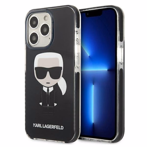 Karl Lagerfeld Iconik Karl Kotelo iPhone 13 Pro / iPhone 13 - Musta