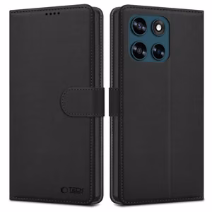 Tech-Protect Wallet -suojakuori Motorola Moto G57 Power / G67 Power:lle - musta