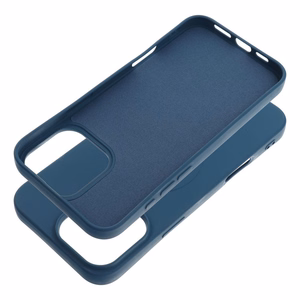 Silikoninen Mag Cover (iso reikä) (MagSafe) iPhone 16 Pro Max:lle laivastonsininen