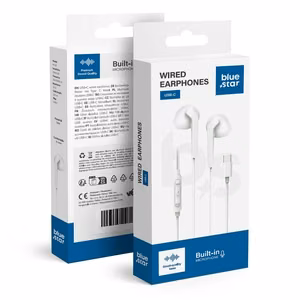 Langalliset kuulokkeet USB-C (DAC) Blue Star PA-M15C-R 1,2 m valkoinen