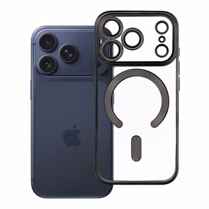 Electro Mag Cover-suojakuori mallille iPhone 17 Pro / 18 Pro, MagSafe-yhteensopiva – musta