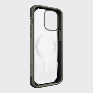 Raptic X-Doria Secure Case iPhone 14 Pro Max MagSafe panssaroitu suojus vihreä