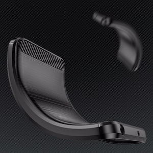 Carbon Case Silikoninen Suojakuori iPhone 16 Plus:lle - Musta