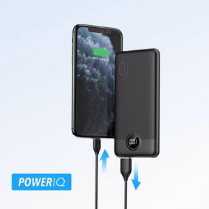 Ulkoinen akku Veger L10S (W1105PD) PD QC3.0 2A 20W 10000 mAh musta
