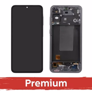 LCD Display Compatible With Samsung A566 A56 5G with Frame / Graphite / OEM