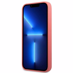 Karl Lagerfeld Silikoni Plaque Case iPhone 13 mini - Fuksiainen