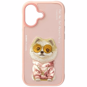 Nimmy Glasses Cool Nag Suojakuori iPhone 17:lle - Vaaleanpunainen