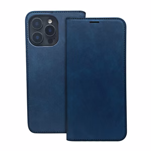 Smart Suede suojakuori puhelimelle Motorola Moto E14 / G24 / G04 / G04S tummansininen