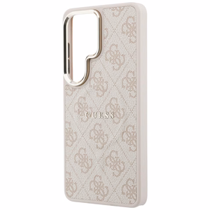 Guess suojakuori 4G Embossed Ring MagSafe Samsung Galaxy S26 Ultra:lle pinkki