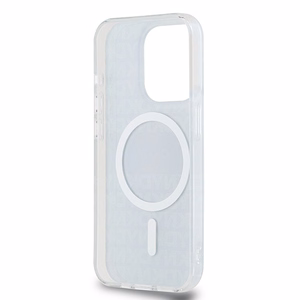 DKNY alkuperainen kovakuori IML Mono ja Raita MagSafe DKHMP15LHRHSEK iPhone 15 Pro:lle - musta