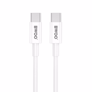 BWOO CDA159 PD wall charger 20W 1x USB-C port + USB-C white