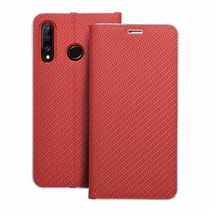 Flip case for Huawei P30 LITE Luna Book Carbon red