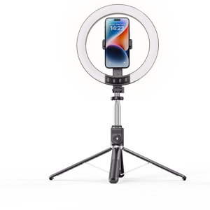 Blavec selfie-rengasvalo Aura LED rengas P-55 25cm kolmijalka + kaukosäädin + 2,3 m (RLP55-TRB23) musta