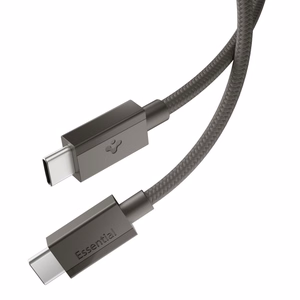 Spigen Essential EB6015CC USB-C-kaapeli, 60 W, 150 cm – tummanharmaa