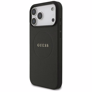 Guess Grained Gold Ring MagSafe suojakuori mallille iPhone 18 Pro Max / 17 Pro Max – väri: musta