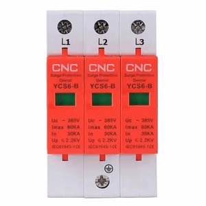 Surge Protection Device, 3P, Class B, 30-60 kA, 385VAC