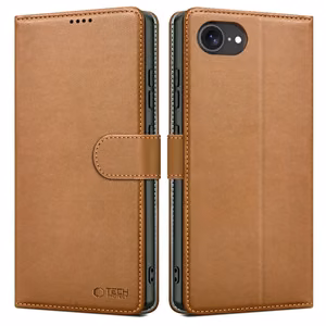 Tech-Protect Wallet Suojakuori iPhone 16e / 17e:lle - Ruskea