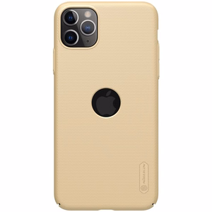 Nillkin Super Frosted Shield suojakuori laitteelle Apple iPhone 11 Pro, logoaukolla, kullanvärinen