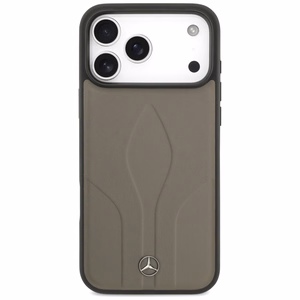 Mercedes Leather The Move MagSafe Suojakuori iPhone 17 Pro Max:lle - Beige