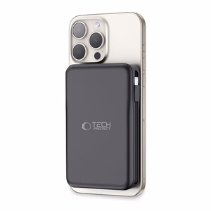 Tech-Protect LifeMag PB31 Power Bank MagSafe 10000mAh 15W USB-C / USB-A / Sisäänrakennetut USB-C / Lightning-kaapelit - musta