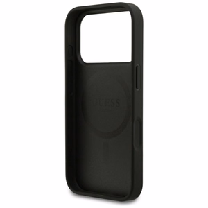 Guess Grained Gold Ring MagSafe suojakuori mallille iPhone 18 Pro / 17 Pro – väri: musta