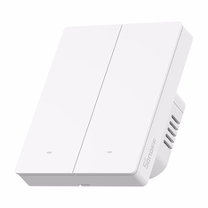 SONOFF M5-2C-80W Wi-Fi Matter älykäs seinäkytkin (2-kanavainen, kehykseen)
