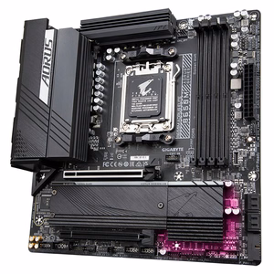 GIGABYTE B650M AORUS ELITE emolevy - AMD Ryzen 9000 -prosessorit, 12+2+2-vaiheinen VRM, jopa 8000MHz DDR5, 1xPCIe 5.0 + 1xPCIe 4.0 M.2, 2.5GbE LAN, USB 3.2 Gen 2x2