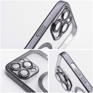Suojakuori Samsung A37:lle Electro Mag Cover yhteensopiva MagSafe titanium