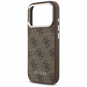 Guess 4G Classic Logo MagSafe Suojakuori iPhone 17 Pro Max:lle - Ruskea