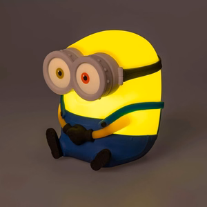 Minions Bobin pehmeä silikoninen LED-yövalo lapsille, 15 cm