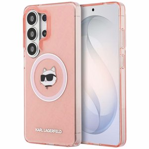 Karl Lagerfeld IML Repeated Choupette MagSafe Case for Samsung Galaxy S26 Ultra - Pink