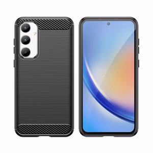 Carbon Suojakuori Samsung Galaxy A35:lle - musta