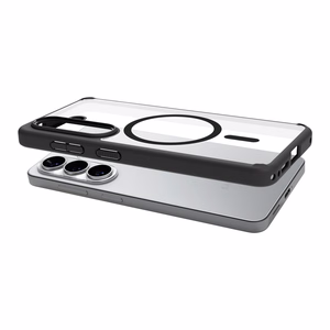 Spigen Ultra Hybrid Mag MagSafe suojakuori Samsung Galaxy S26:lle läpinäkyvä musta