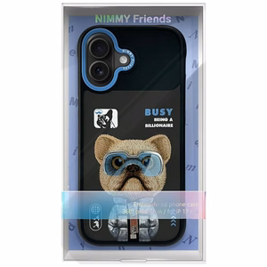 Nimmy Cool&Cute 2.0 Nag Suojakuori iPhone 17:lle - Musta