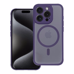 Suojakuori iPhone 16 PRO MAX:lle Full Matte Mag Cover MagSafe-yhteensopiva violetti
