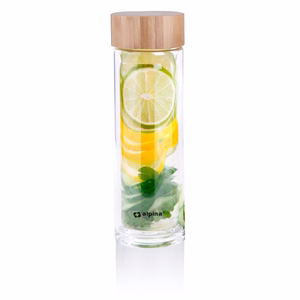 Alpina kaksiseinäinen lasinen termospullo, 450 ml