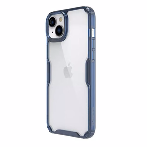 Nillkin Nature Pro TPU Suojakuori iPhone 15 Plus:lle läpinäkyvä sininen