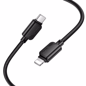 Kaapeli USB-C Lightning Hoco PD 27W 1 m X113 musta