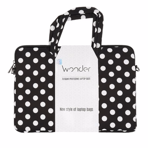 Wonder Briefcase kannettavan laukku 17 tuumaa musta pilkukuvio