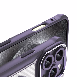 Leading Series MagSafe Silikoninen Suojakuori iPhone 16 Pro Max:lle - Violetti