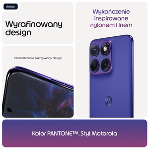 Motorola Edge 70 Fusion 5G smartphone, 17.2 cm (6.78″), Dual SIM, Android 16.0, USB-C, 12/256 GB, 7000 mAh, Violet