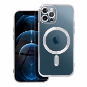 Suojakuori iPhone 12 PRO:lle Electro Mag Cover yhteensopiva MagSafe-version kanssa hopeinen