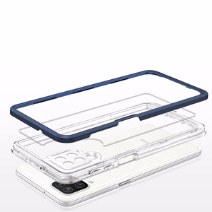 Kirkas 3in1 Asia Samsung Galaxy A22 4G kehys geelisuojus sininen