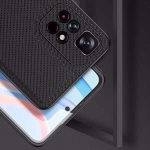 Dux Ducis Fino case cover covered with nylon material Poco M4 Pro 5G black