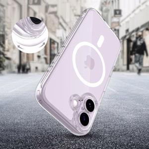 Tech-Protect Magpeak MagSafe CC Suojakuori iPhone 17:lle - Läpinäkyvä