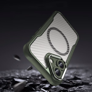 Leading Series MagSafe Silikoninen Suojakuori iPhone 16 Plus:lle - Vihreä