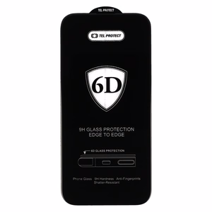 Tel Protect Full Glue 6D -panssarilasi SAMSUNG GALAXY A07/A05/M05/M06/M07/A06/A06 5G/F05/F06/F07:lle, musta - 10 kpl
