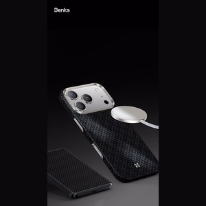 Musta Benks Magnetic Armor Air Armor Grid 600D kevlar- ja metallikehyksinen suojakuori (C.K.FL.AP.BK.0072) malleihin iPhone 18 Pro / iPhone 17 Pro