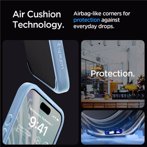 Spigen Crystal Hybrid Suojakuori iPhone 15 Pro Max:lle - Kirkas Sininen